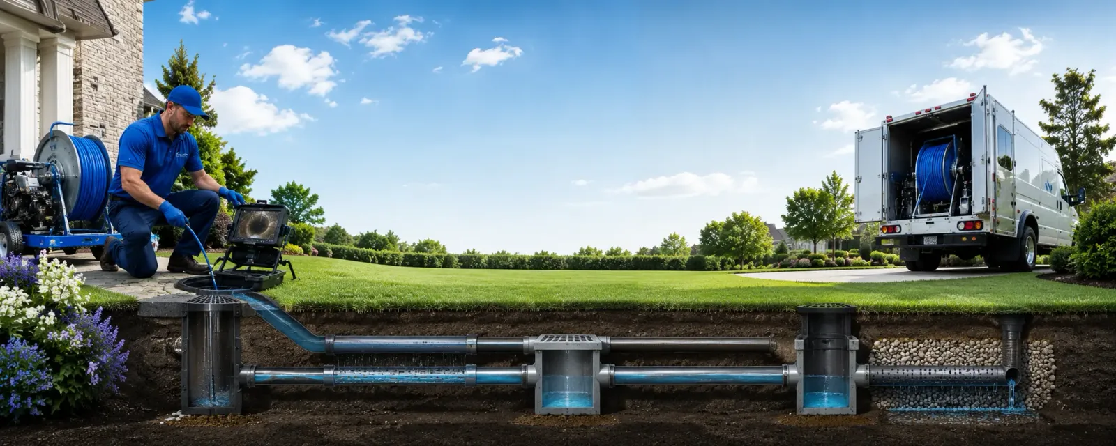 Outdoor drain cleaning information for Matteson, IL